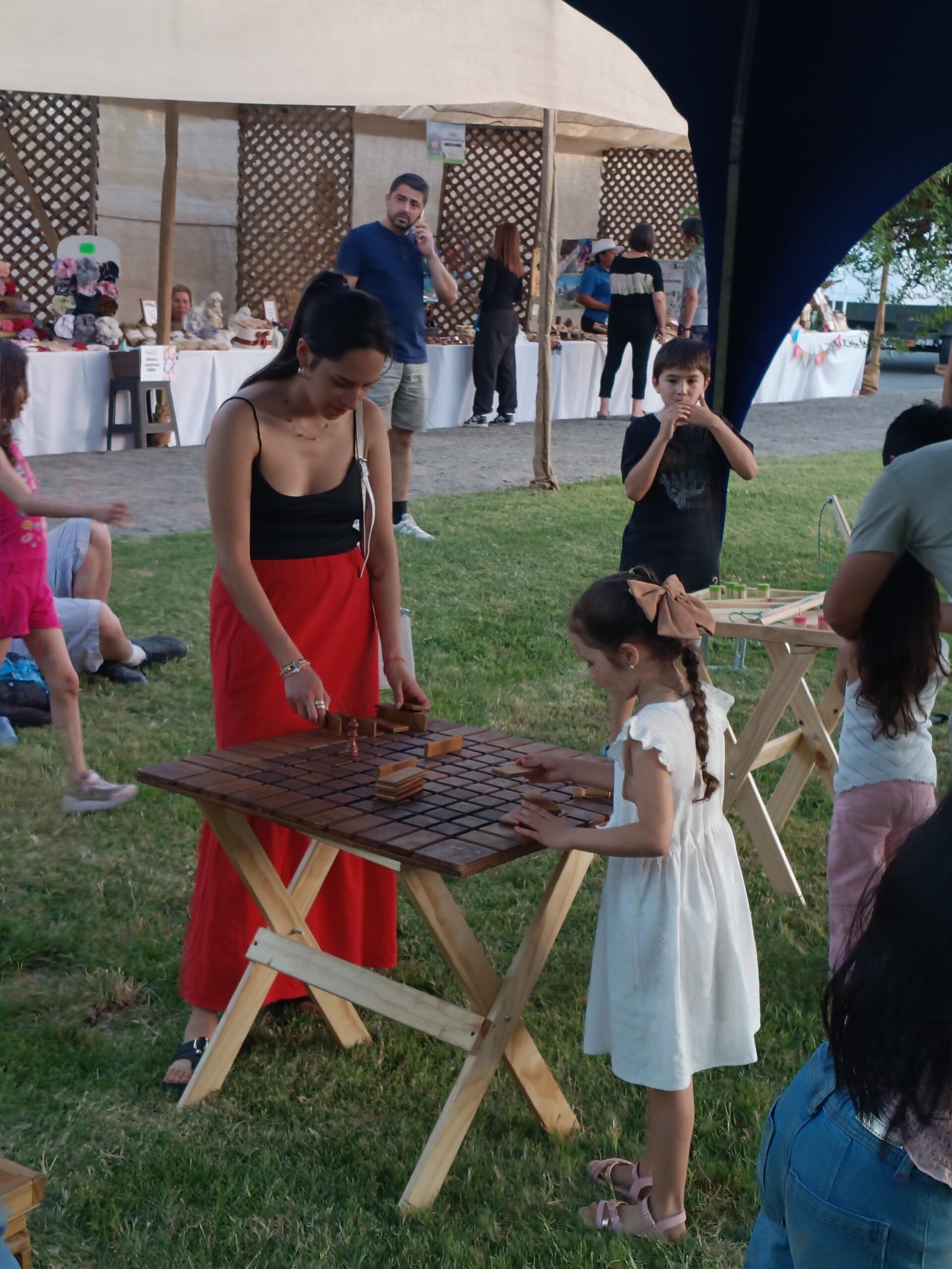 Juegos de madera en empresa